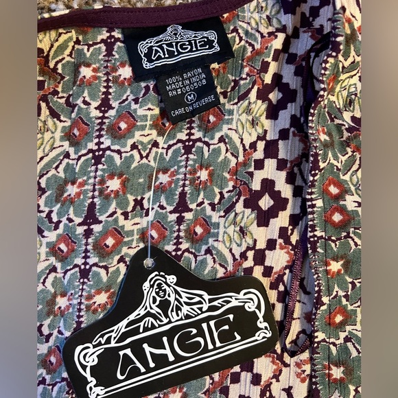 NWT Angie Floral Kimono Duster Size Medium - Picture 7 of 8